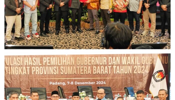 KPU Sumbar Rampungkan Rekapitulasi Suara Pilkada, Surya Efitrimen: Mahyeldi-Vasko Raih 77,12 Persen