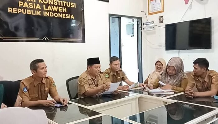 Demi Generasi Emas Nagari, Wali Nagari Pasia Laweh Teken 8 Langkah Emas Bareng SMAN I Palupuh